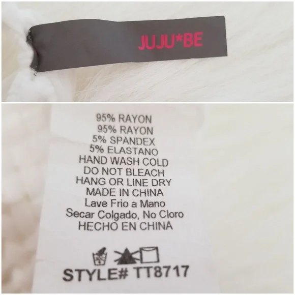 White Braided Fringe TOP, NWT, bohemian, boho, festival, swim cover up, crochet - Picture 7 of 8